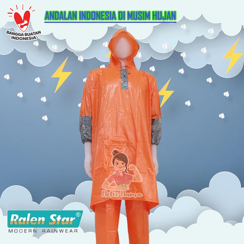 Jas Hujan Poncho Celana RALEN STAR JEREZ RS 66103 Eksklusif &amp; Elegan