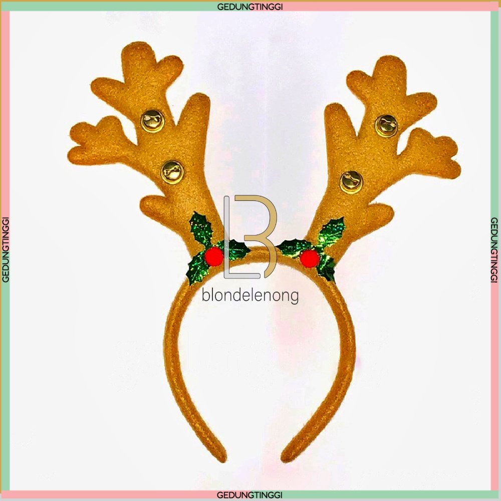 Bando Bandana Natal Topi Santa Claus Tanduk Telinga Rusa Merry Christmas Aksesoris Accesories Ornamen Pita Rambut Wig Dewasa Anak Bayi Baby Beruang Bunny Gajah Dino Kupu Mickey Perempuan Cewek Nyala Lampu Led Pom Cute Lucu Imut Korea Viral Murah 1 2 Tahun