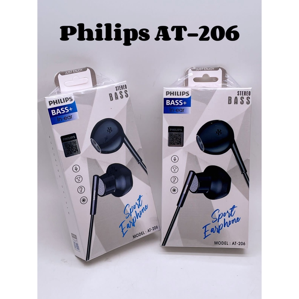 HEADSET PHILIPS AT-206 + MIC SUPER BASSSS