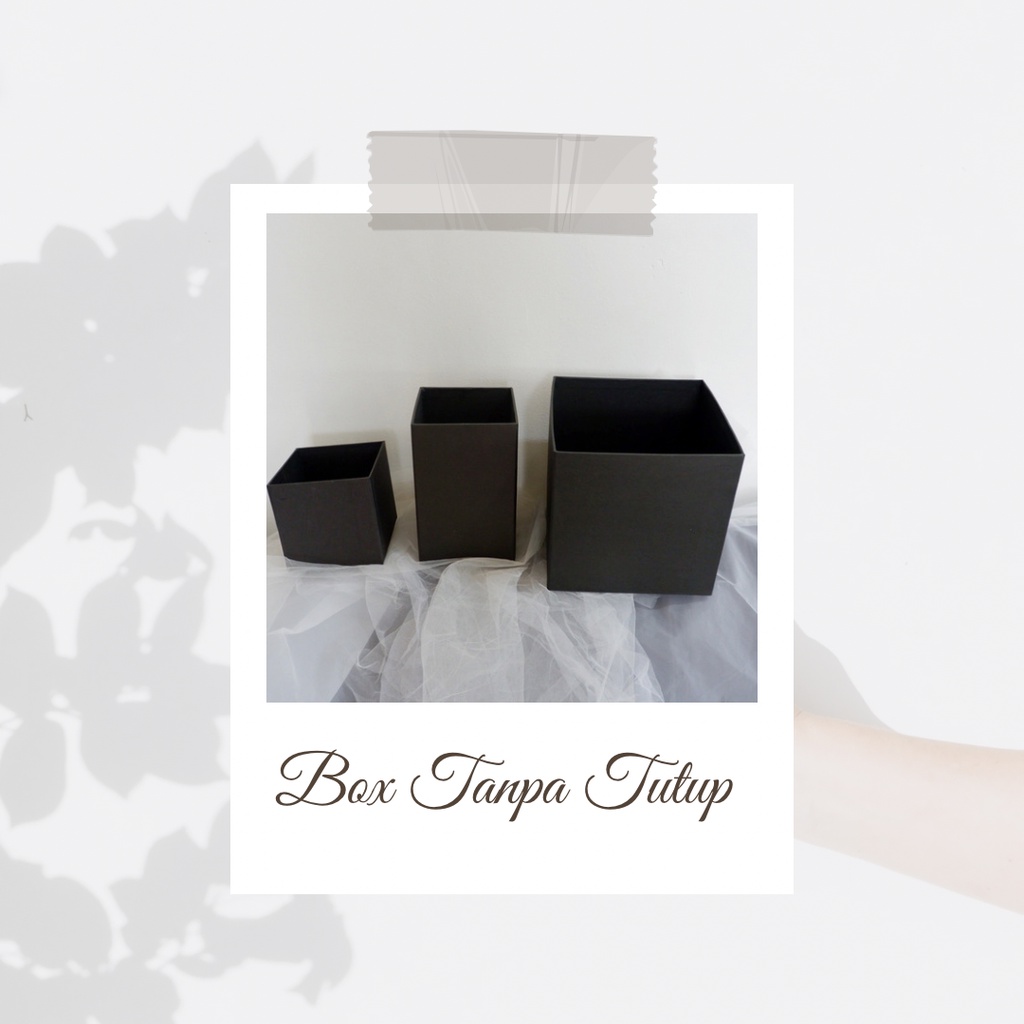 

Kotak bunga hitam/ box bunga hitam / box kotak/ box hitam tanpa tutup