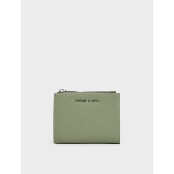 PRELOVED  Charles and Keith - Dompet Kecil Mini Top Zip - Sage Green