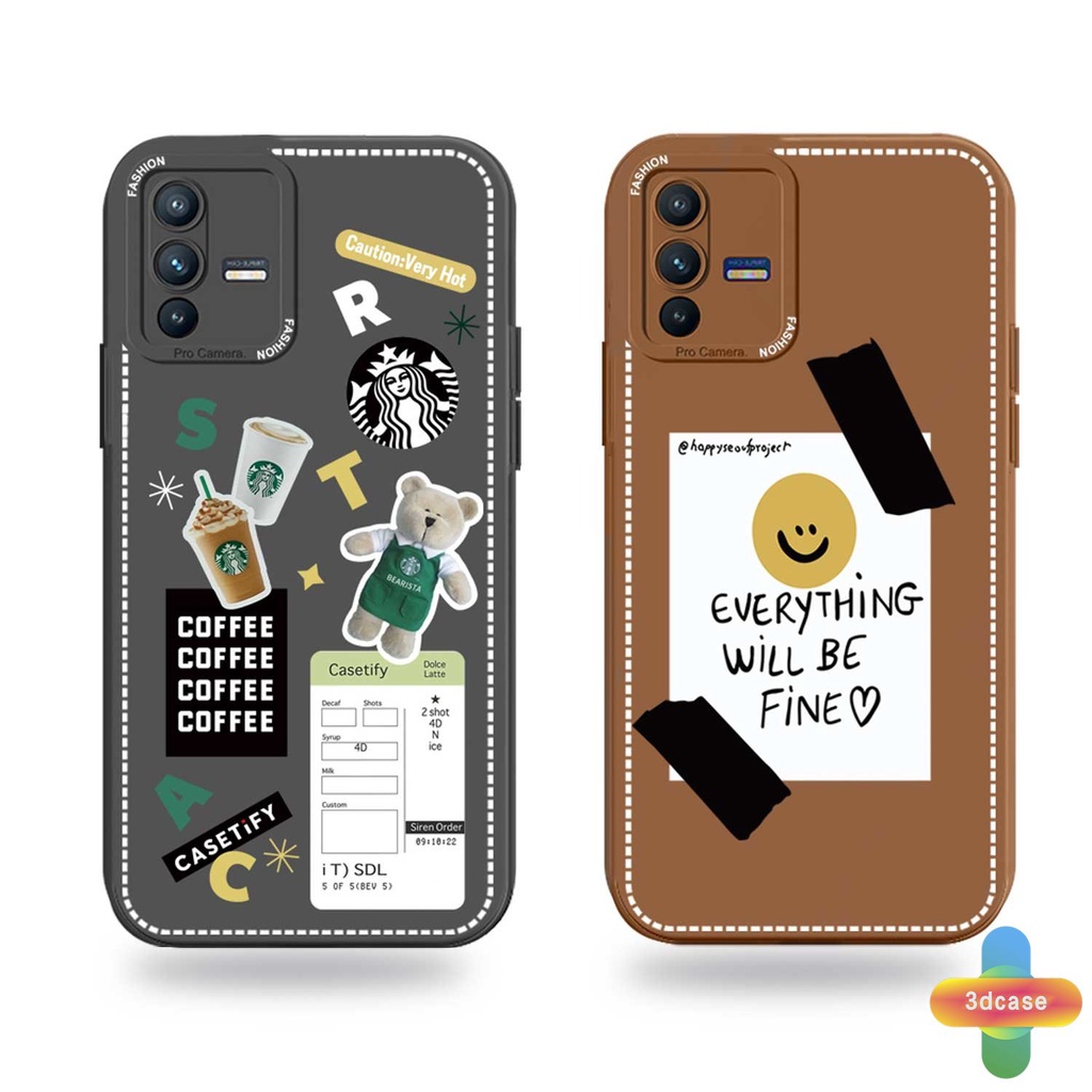 Soft Case Realme C11 2021 C21Y C15 C21 C25 C20 C3 C12 C25S 5 5S 5i C17 7i C1 C25Y C2 C3i 6i C20A Narzo 20 10 10A 20A 30A Starbucks Anti-fall Case