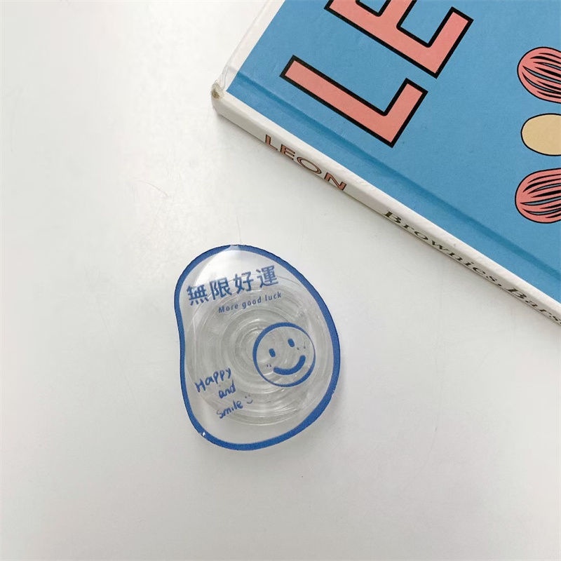 Popsocket Hp Universal Bahan Akrilik Transparan Untuk iPhone / Android