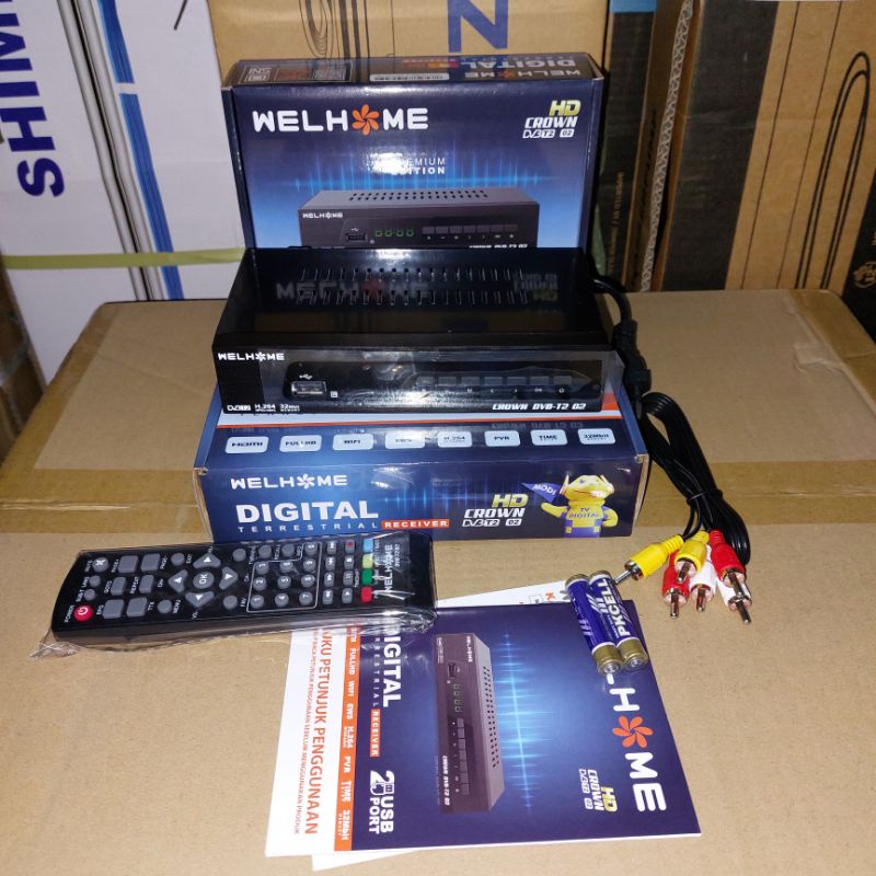Set Top Box Luby DVB T2-02 / Luby Receiver TV STB Digital DVB T2-01 Full HD SNI Original