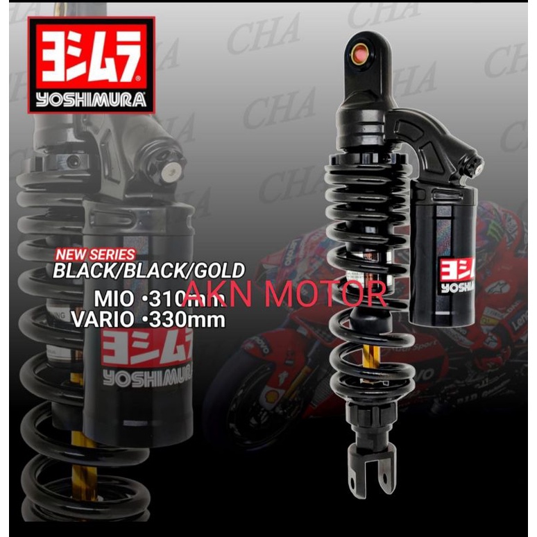 Shock belakang Yoshimura 310 mm 330 mm model evo Mio Mio j beat Vario 150 Vario 125 Xeon matic