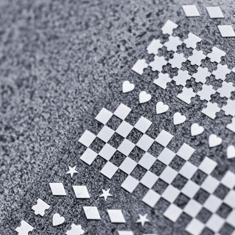 AUGUSTINA Agustina Jantung Stiker Kuku DIY Nail Art Self Adhesive Butterfly Manicure Aksesoris Bentuk Tidak Teratur Nail Art Dekorasi