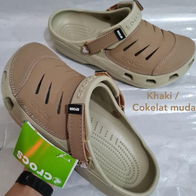 Sandal Crocs Yukon Leather pria/sandal Crocs Yukon Leather / Yukon