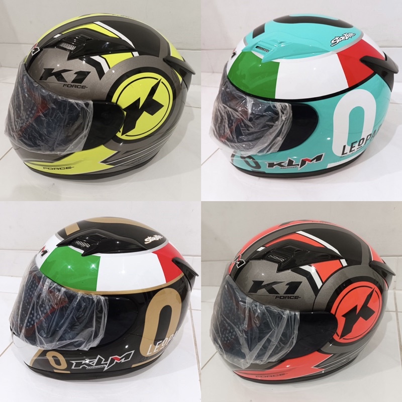 Helm Full Face Dewasa Merk KLM SNI Kaca Hitam Smoke Termurah Terlaris