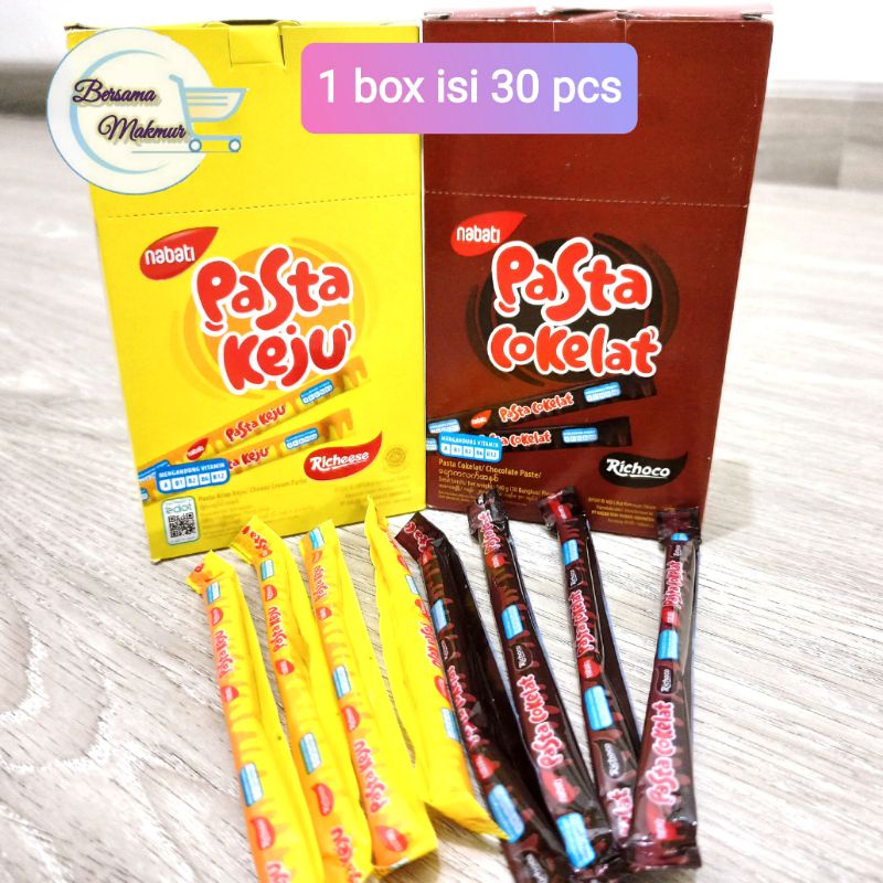 

Nabati Pasta Keju / Pasta Cokelat box ( isi 30 pcs)