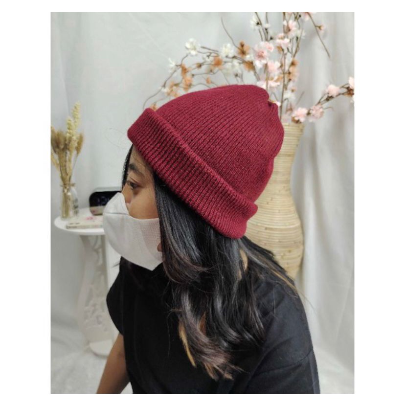 KUPLUK POLOS BEANIE HATS PRIA WANITA TERBARU