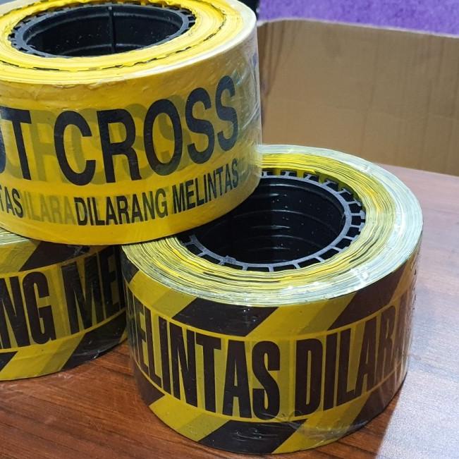 

police line 3x300 dilarang melintas/ baricade tape bertulisan