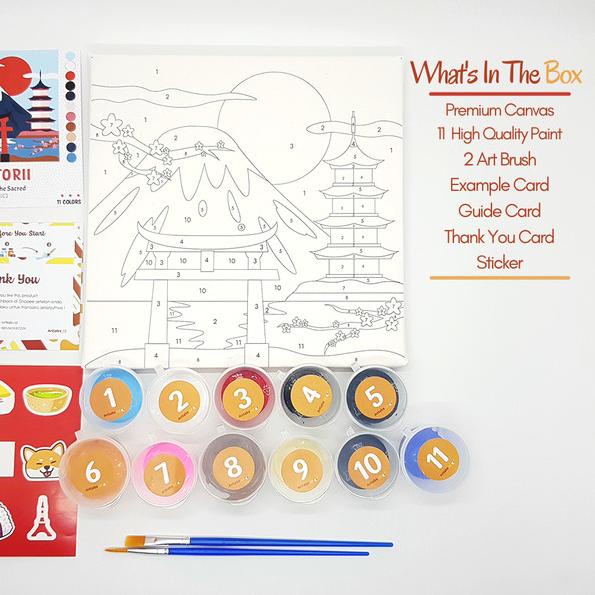 

Torii Japan - Paint By Number 11 Color[City Series]|Painting Kit