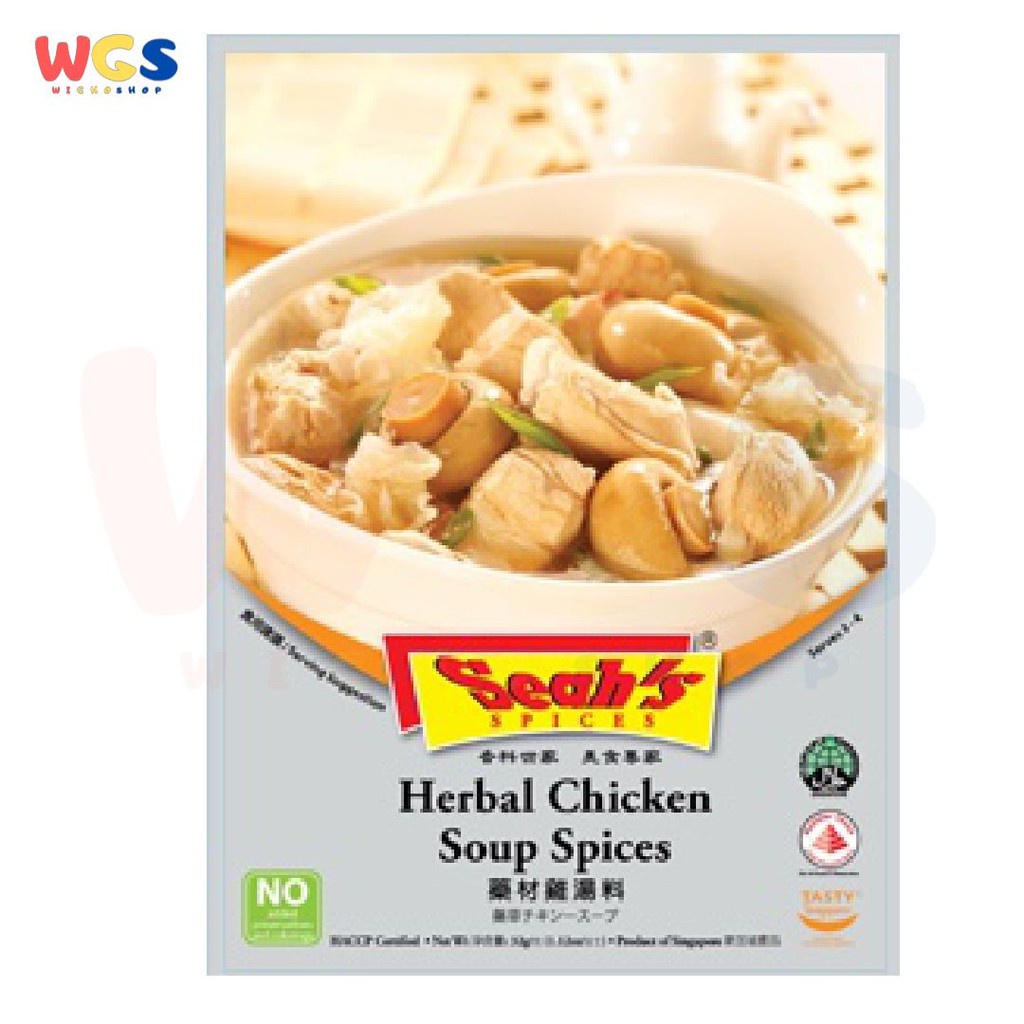 Seah's Herbal Chicken Soup Spices 32gr - Bumbu Ayam Herbal