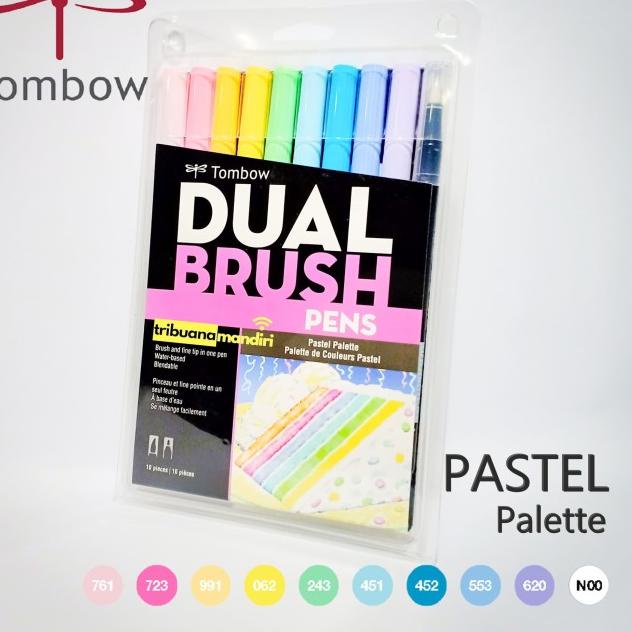 

Tombow Dual Brush Pen Set 10 Colors - PASTEL PALETTE