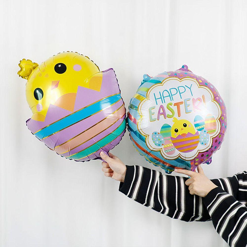 Solighter 5/10PCS Easter Foil Balon Baru Pernikahan Jungle Bunny Helium Ballon