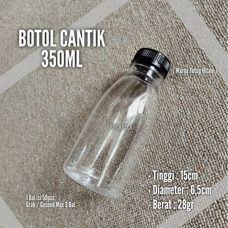 Botol Cantik 350ml | Botol Plastik 350ml