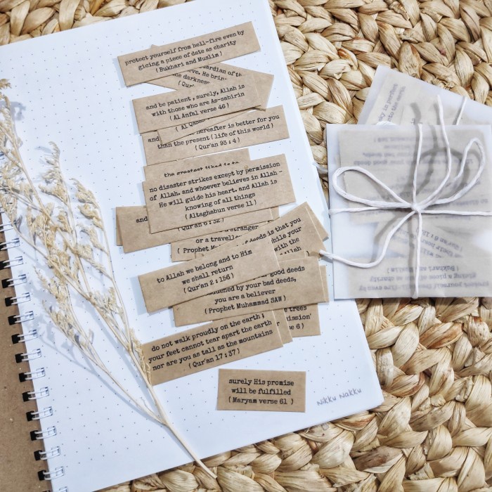 

Jurnal Stiker Ayat Dan Hadist Pilihan For Qur'An Journaling By Nikku Nakku