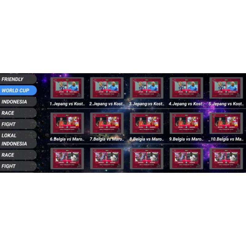 Apk android untuk nonton piala dunia,tv local & luar negeri