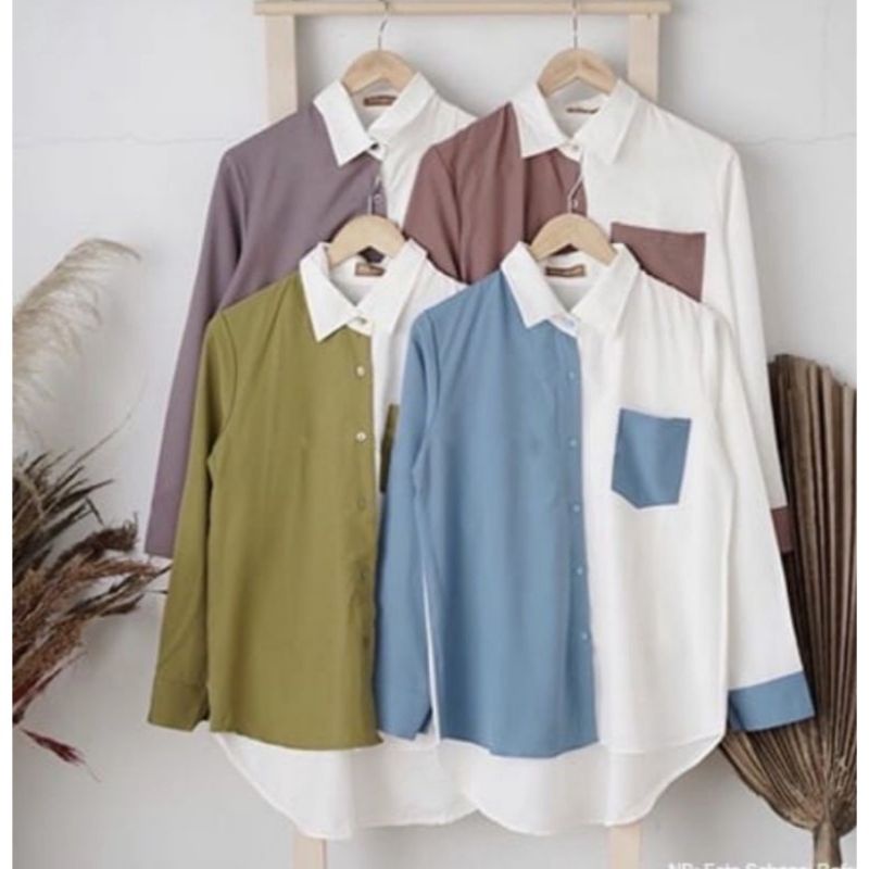 HESTY BLOUSE - BLOUSE WANITA  -  KOREAN BLOUSE