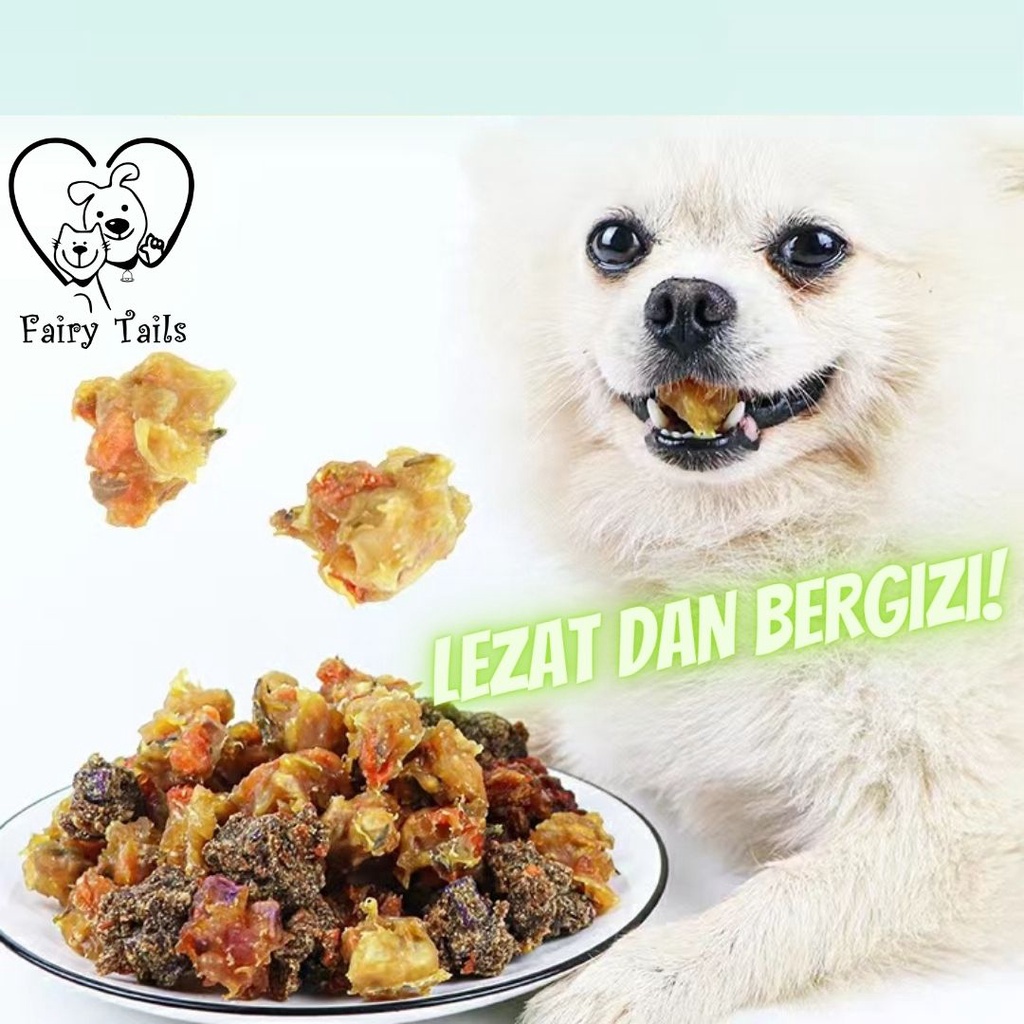 [Premium German Quality] Snack Bola Daging dan Sayur Segar Rupert’s Choice Untuk Anjing / Cemilan Sehat Untuk Anabul / Meat Popcorn Meatball For Dog Pet