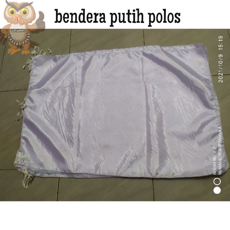 BENDERA PUTIH POLOS UKURAN 90X60 CM MURAH