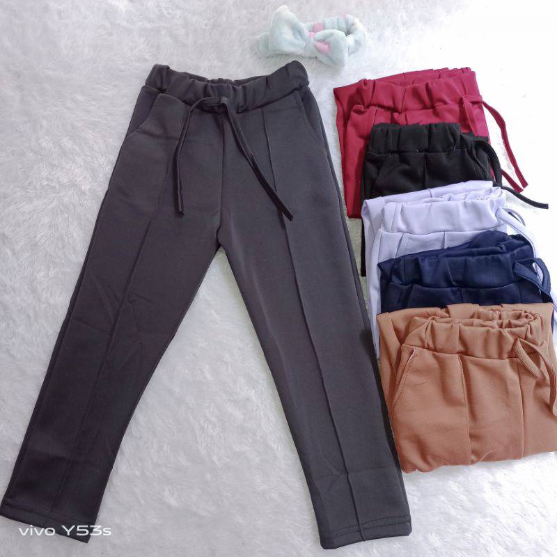 CELANA LUNA DOTY TALI PANTS SCUBA  / LUNA DOTY PANTS SCUBA / CELANA LUNA DOTY CUBIT PANTS SCUBA / LUNA DOTY SCUBA KEKINIAN / CELANA LUNA DOTY PANTS / CELANA SCUBA MODEL LUNA CUBIT PANTS NEW!!