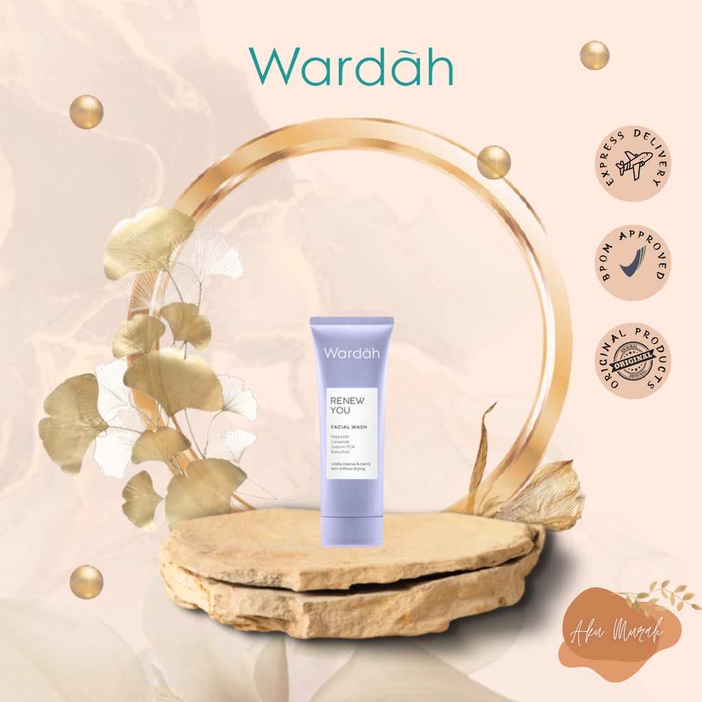 ✨ AKU MURAH ✨ Wardah Renew You Anti Aging Facial Wash 100 ml - Pembersih Wajah