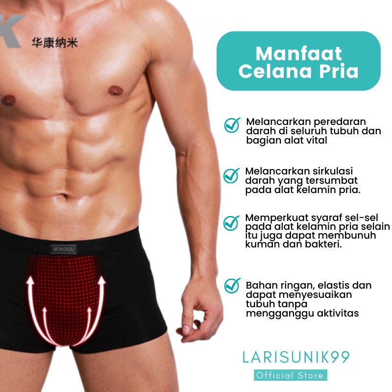 Celana Dalam Kesehatan Vakoou Celana Cowok Dengan 16 Magnet Pakaian Dalam Underwear