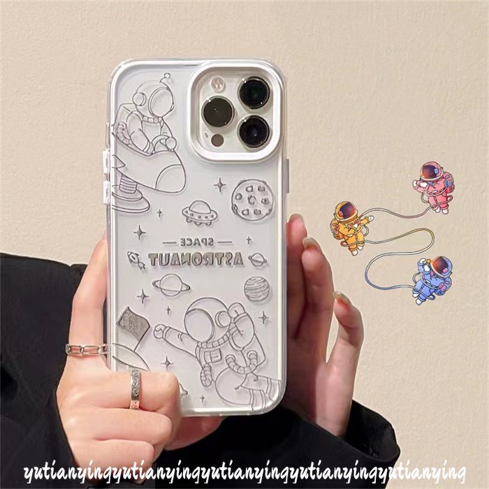 Casing OPPO A17 A15 A5s A7 A17K A1K A96 A76 A54 A15s A16 A9 A5 A53 A3s A55 A31 A16K A12 A77 A57 A95 F11 Reno 6 5F 7s 3 in 1 Sarung Bantal Sofa Desain Astronot