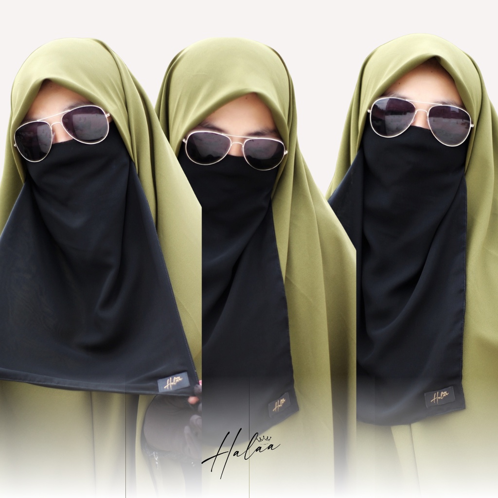 PAKET NIQAB BLACK SERIES by Halaa Exclusive