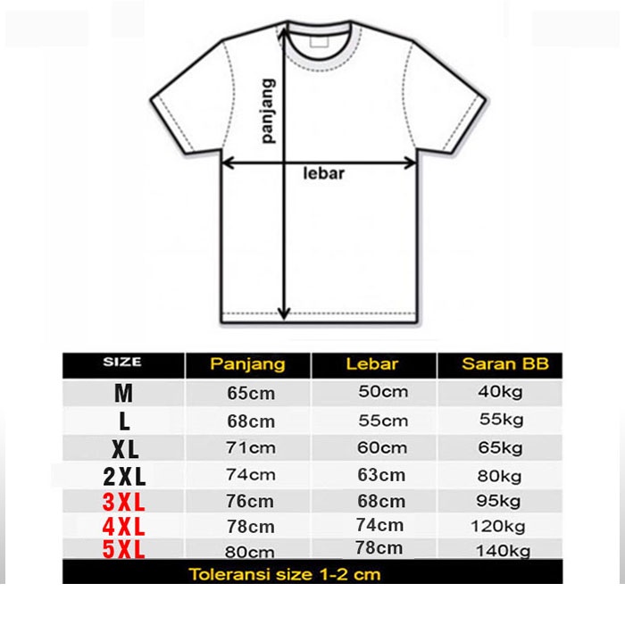 OVERSIZE T SHIRT ANIME MUKBANG KAOS JEPANG BIG SIZE UP 5XL