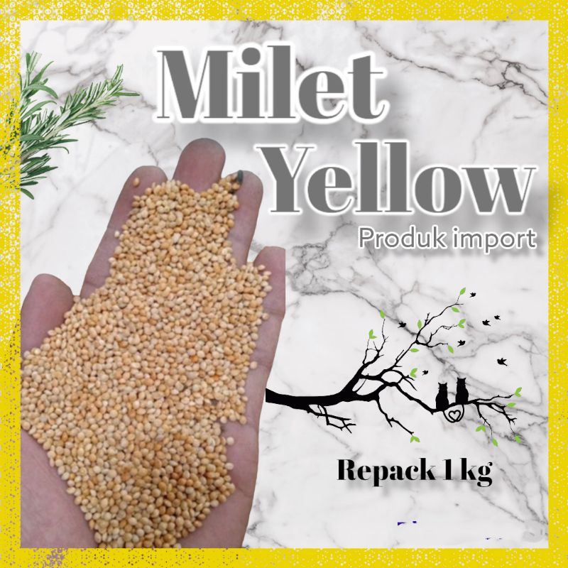 milet yellow milet kuning 1 kg pakan burung