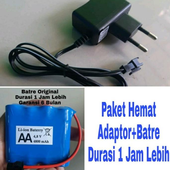 Mobil remot RC Charger Batere Dan Baterai 4,8V Mainan Remote Control