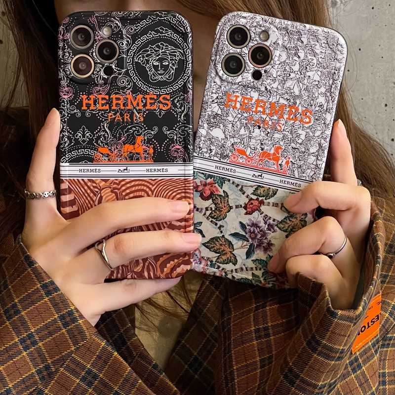 Luxury Brand IMD Case HP iP iPhone X Xr Xs Max14 Plus+Apple11 12 13 Pro Max Sarung Silikon Wanita Casing Handphone Hermes