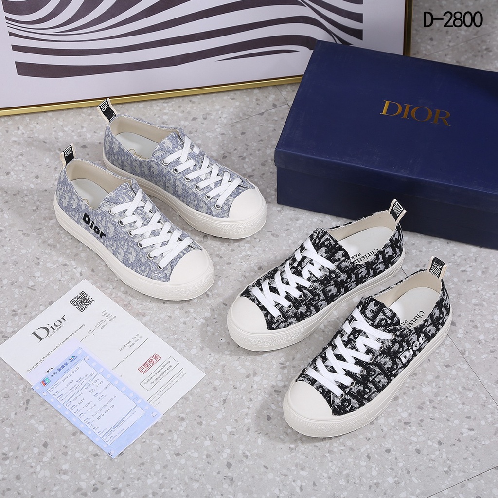 DR Top Sneaker Embroidered Cotton Oblique D-2800