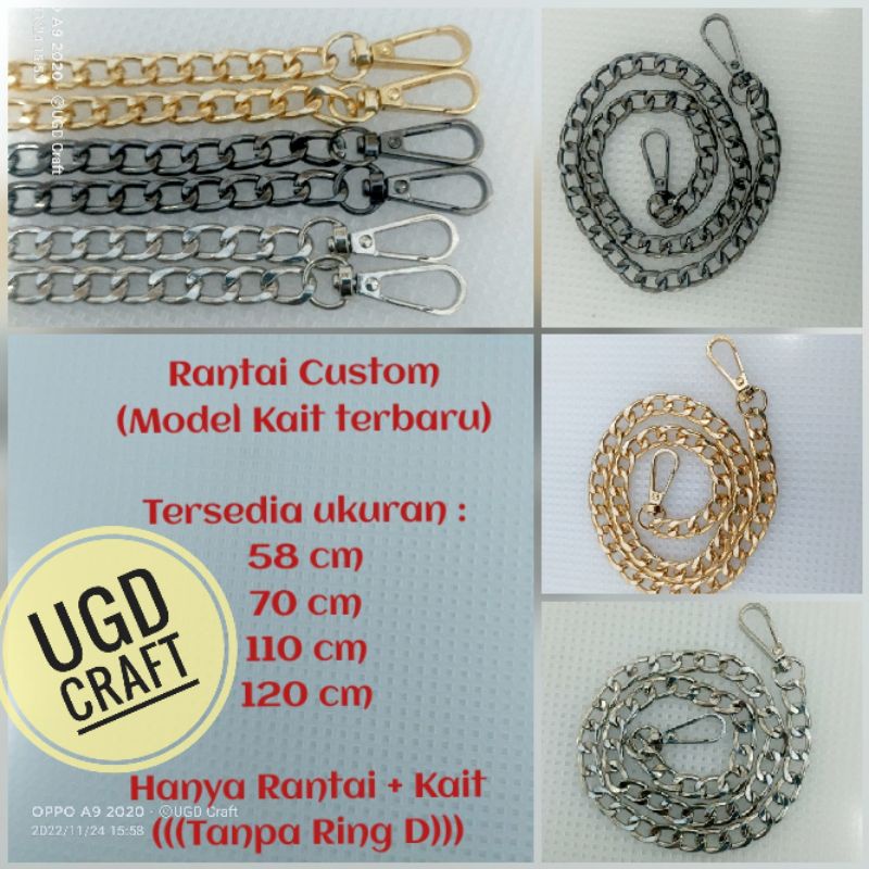 Rantai Tas Gepeng Import Custom Panjang