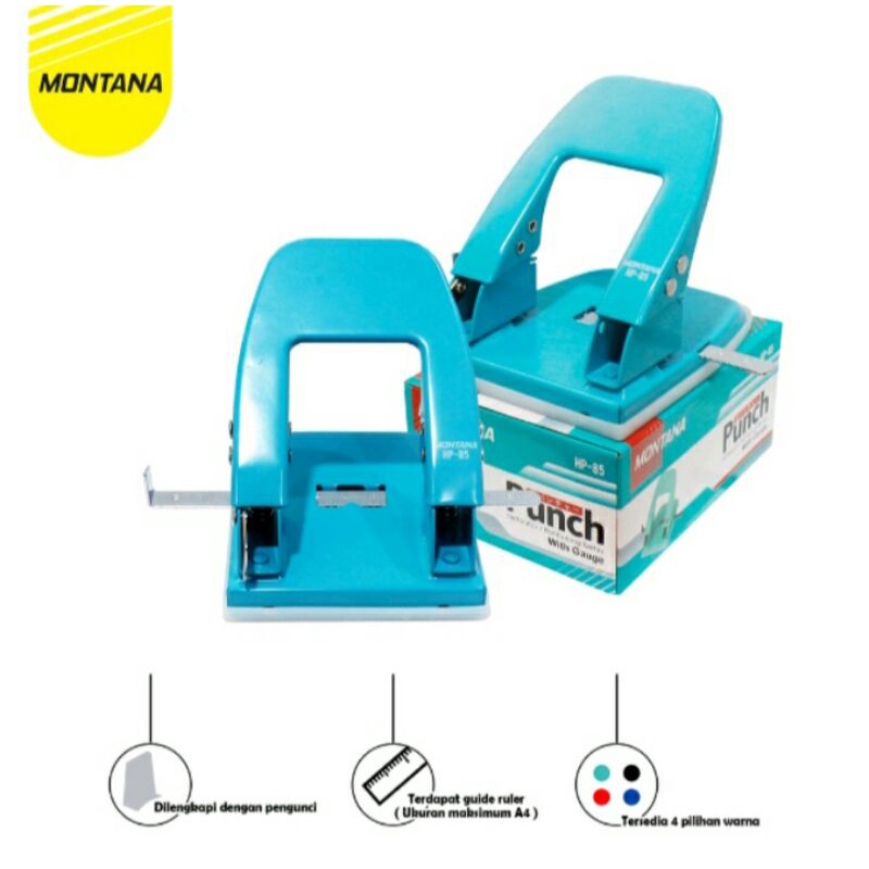 

Pembolong Kertas | Alat Pelubang Kertas | Punch Perforator Montana HP-85