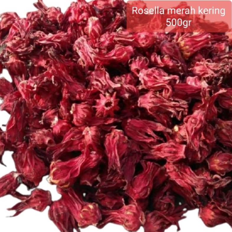 

PRODUK- TEH BUNGA ROSELA ROSELLA MERAH KERING PREMIUM 250 GRAM .