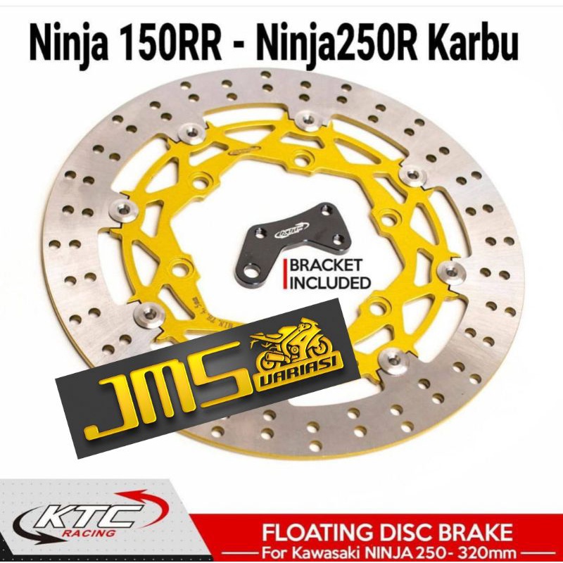 piringan disc ktc racing plus breket 260mm Mio sporty Mio soul lama beat fi beat street beat esp pop vario 125/150 jupiter z Vega r fizr Jupiter MX Vega ZR Vixion ninja 250 karbu ninja rr 150