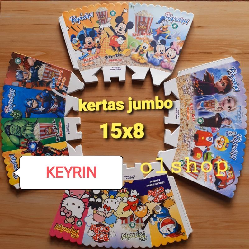 

Kertas Popcorn / 15x8 / Kertas Popcorn Bergambar isi 100 / Kertas Popcorn Jumbo
