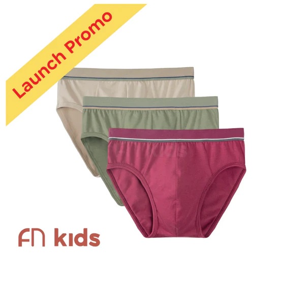 Flykids Celana Dalam Anak Laki Matching Waistband CD Clana Dalam Anak Cowok 3 PCS FKC 3382