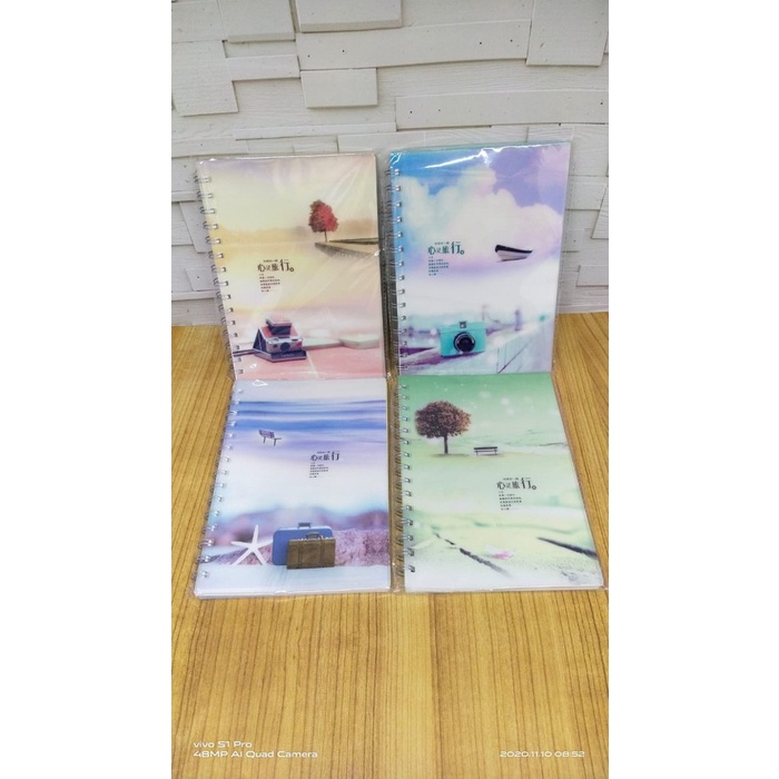 

Buku ring / ring book a5 motif memories satuan RATU.SHOP25