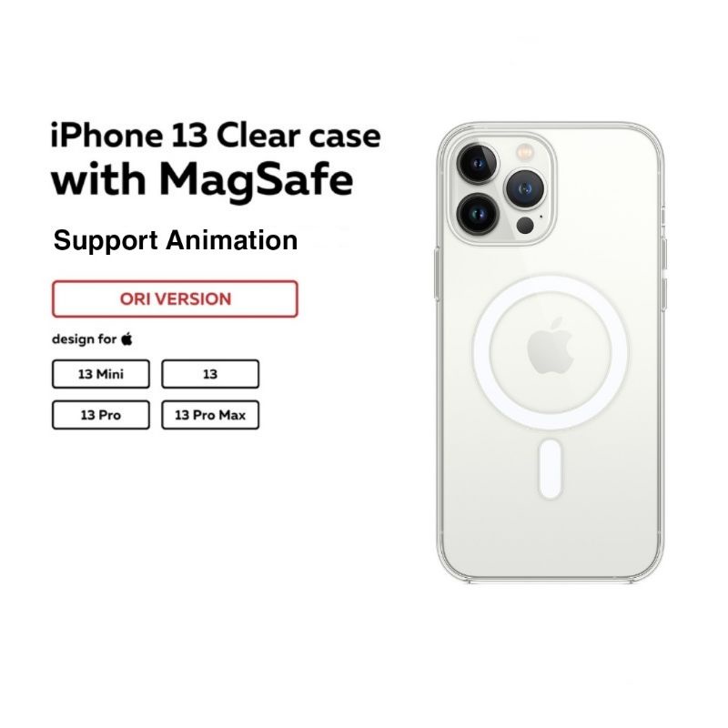 Clear Case iPhone 13 / Mini / Pro / Max Magsafe Magnetic with Animation