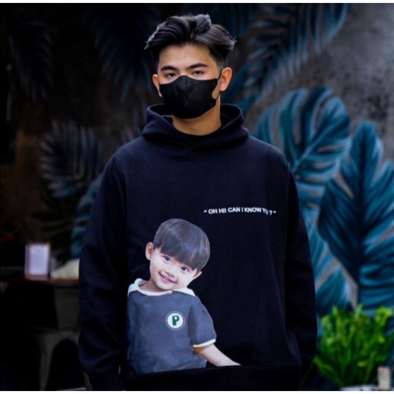 PARANOIS KID BLACK HOODIE || PARANOISE FLANNEL VOLUME 14[ORIGINAL 100%]