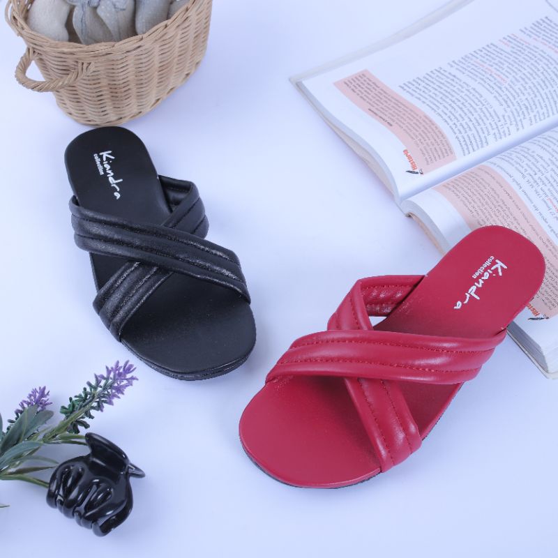 Sandal Wanita Terbaru Sandal silang wanita Sandal non slip sandal teplek wanita sandal anti licin sandal viral wanita sandal kokop wanita