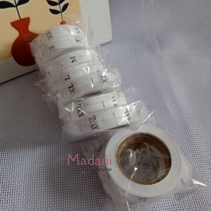 

Size Sablon / Label Baju