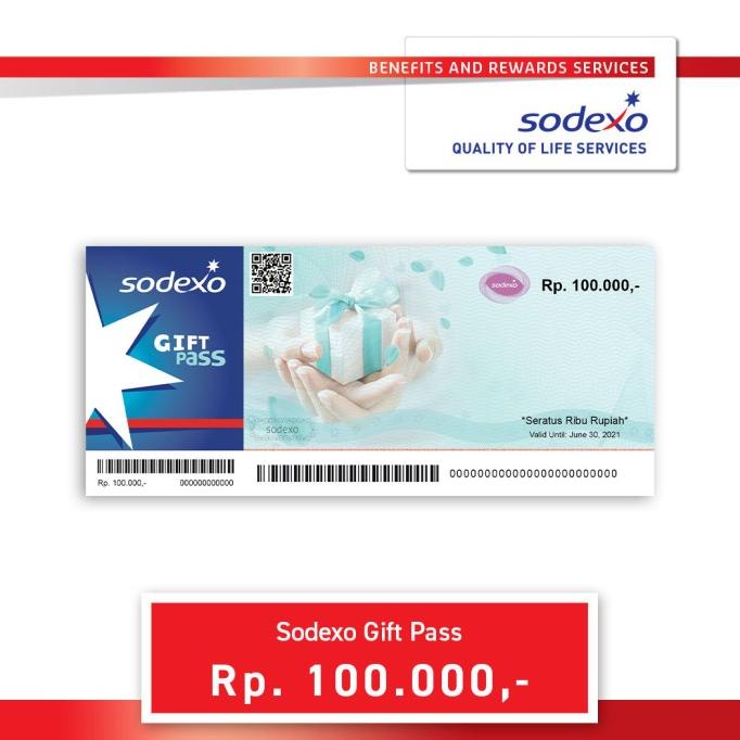 Voucher Sodexo Gift Pass Nominal Rp100.000