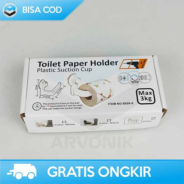 TISSUE HOLDER MINIMALIS TEMPAT TISU GULUNG KAMAR MANDI TAHAN KARAT