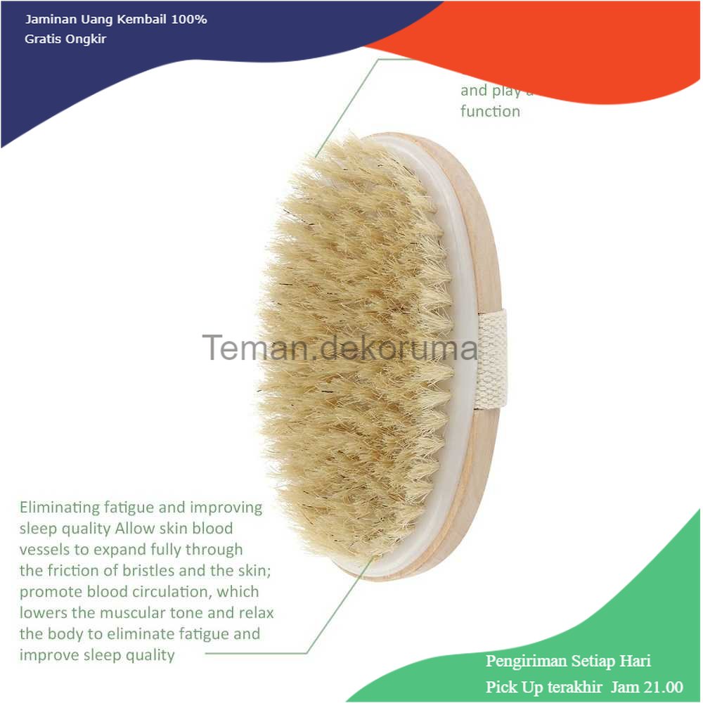 TD-PR2 NICEMAS Sikat Mandi Scrub Badan Bath Brush Soft Bristle - SP884