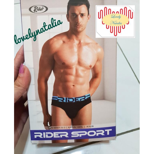 Rider Sport Celana Dalam / CD R762B / 1 box= 3Pcs - M
